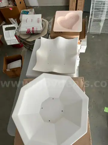 31 ASSORTED GLASS FUSING MOLDS