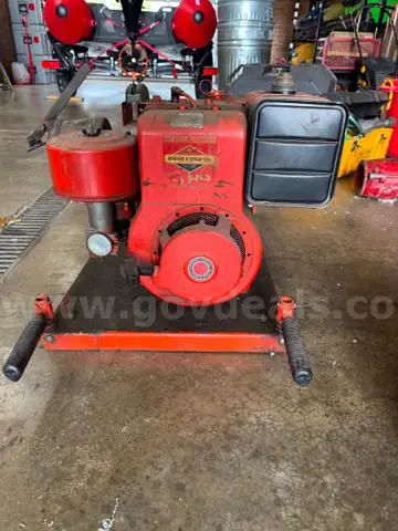 Portable water pump.
