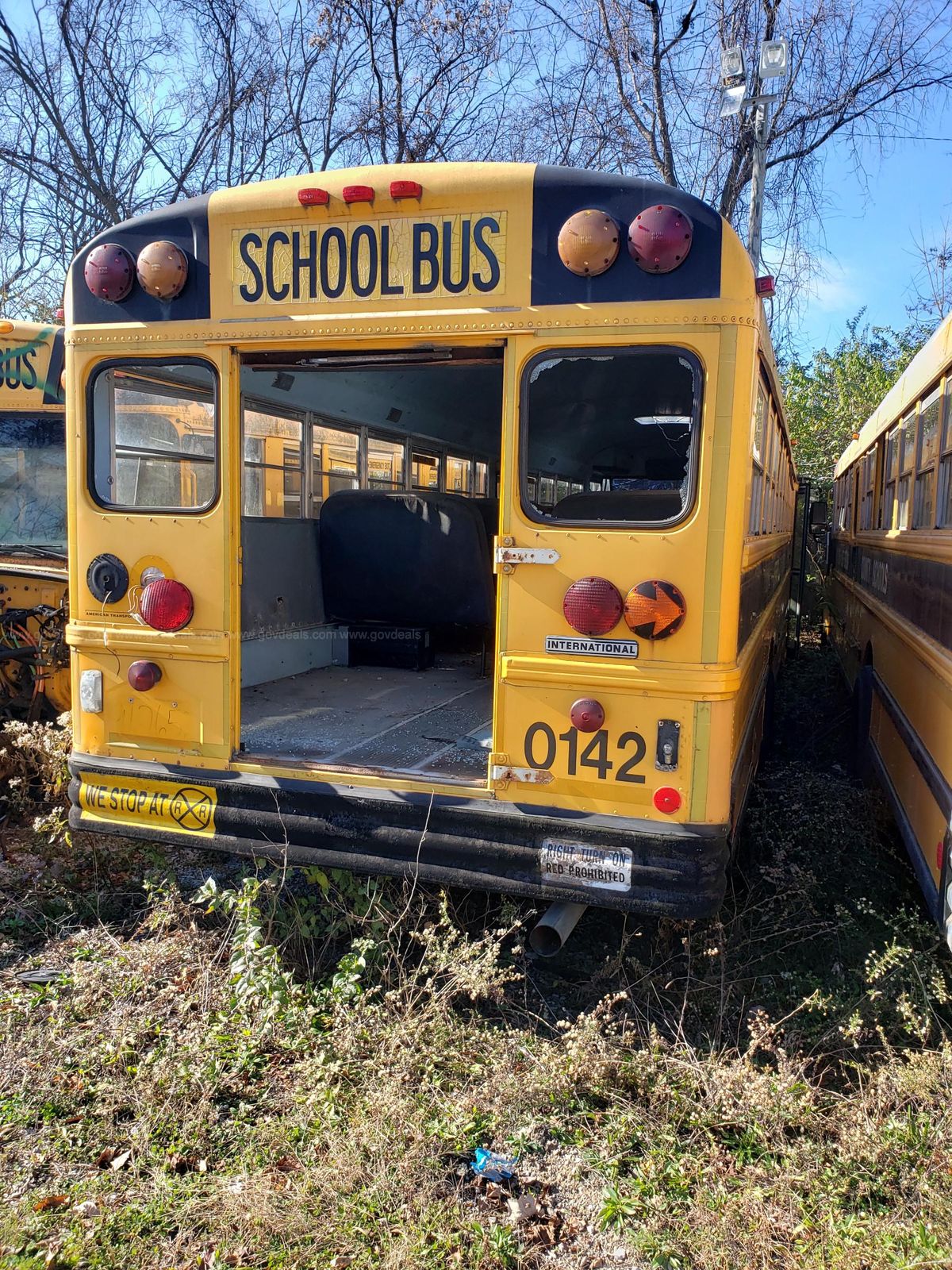 Scrap Bus. Must be towed. Missing Parts. Does not operate. | AllSurplus