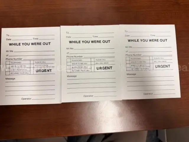 Office Receipt and Message Paper