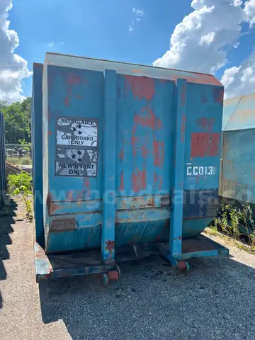 40 yard used compactor receiver box
