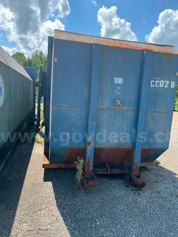 40 yard used compactor receiver box
