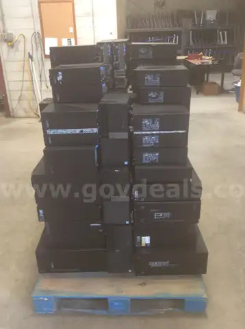 Lot 20 - 65 Desktop Computers - 788lbs including pallet