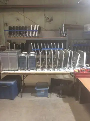 Lot 3 - (9) Apple Displays and (4) Powermacs - 350lbs