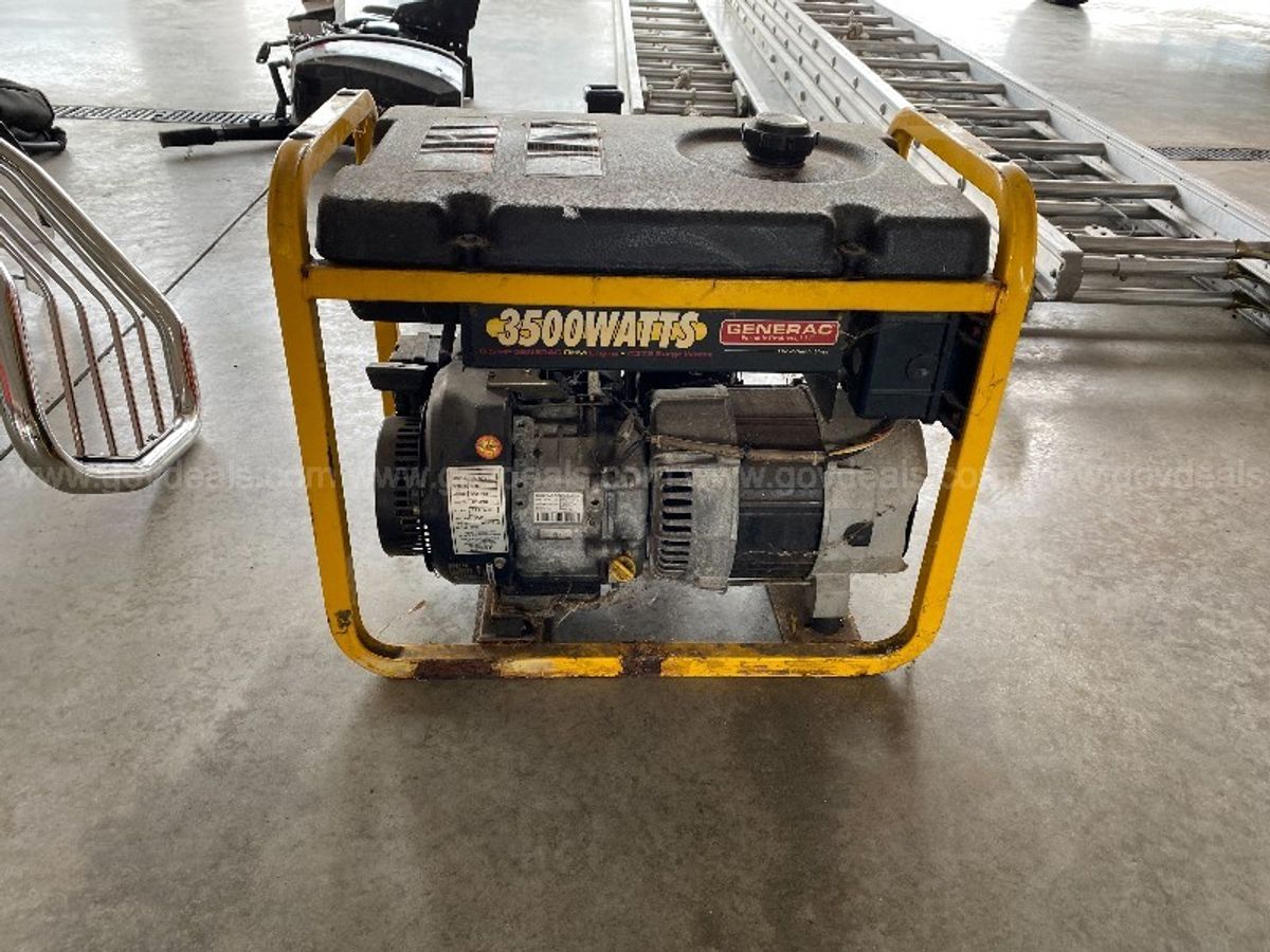 Used Generac 3500 Watt Generator | GovDeals