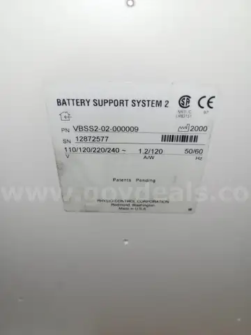 Physio-Control Lifepak 12 Battery Charger BSS2 Battery Support System 2