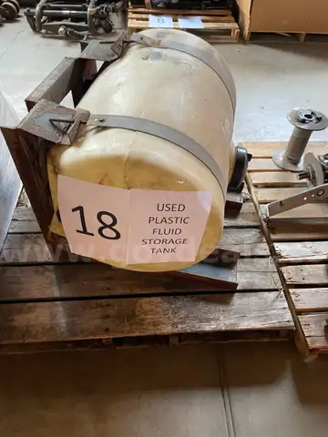 Lot of Used Plastic Fluid Storage Tank