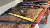 assorted tools,  catalytic converter, etc.. (lot 9736)