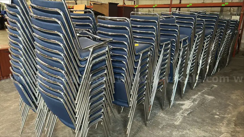 Stacking chairs. .. lot 1096