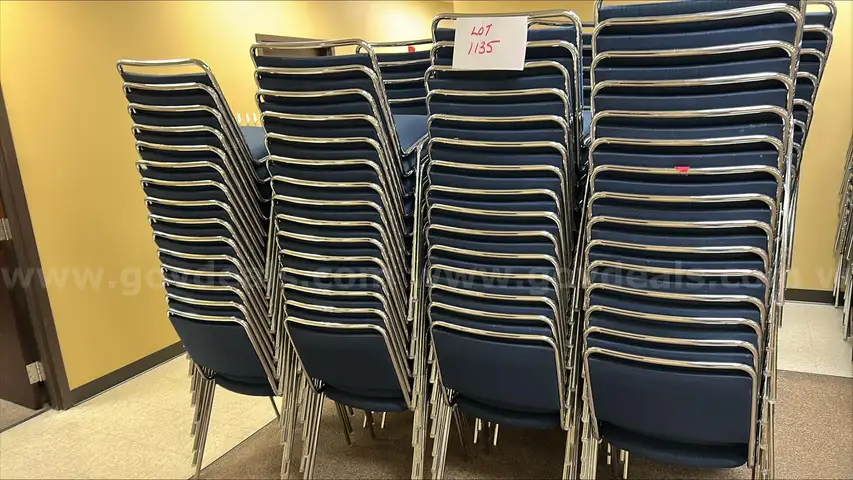 Stacking chairs. .. lot 1135