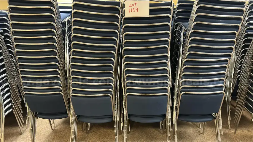 Stacking chairs. .. lot 1139