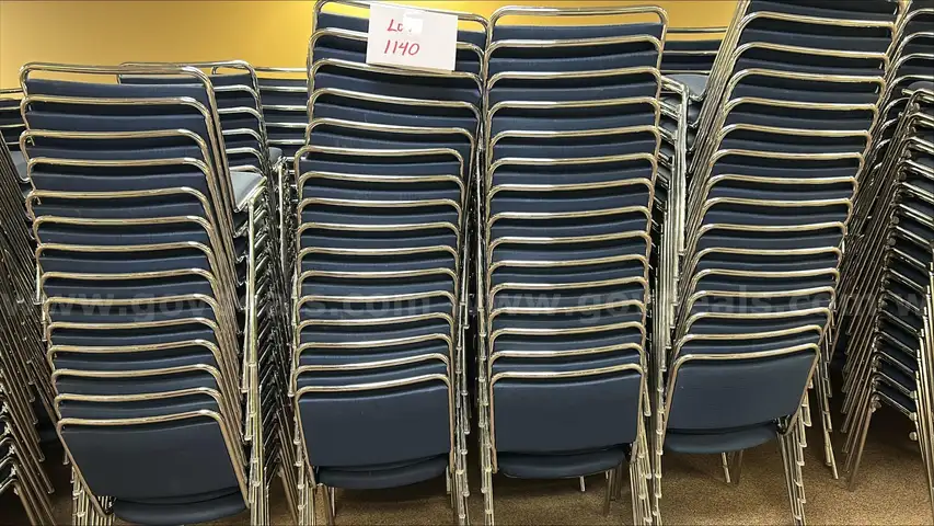 Stacking chairs. .. lot 1140