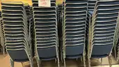 Stacking chairs. .. lot 1143