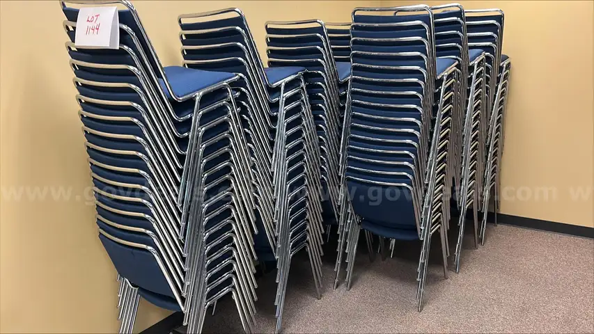 Stacking chairs. .. lot 1144