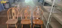 6 wooden table chairs