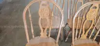 6 wooden table chairs
