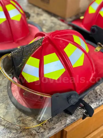 1 Bullard helmet red mat finish
