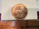 one (1) 1971 gold Krugerrand coin 1 oz circa 1971