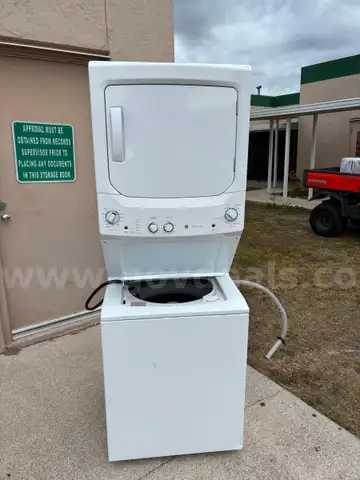 stackable GE washer and dryer