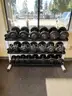 DUMBELLS and 3-TIER DUMBELL RACK
