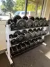 DUMBELLS and 3-TIER DUMBELL RACK