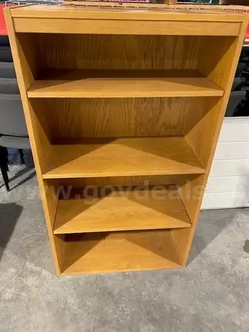 (1) Smaller Wood Bookcase