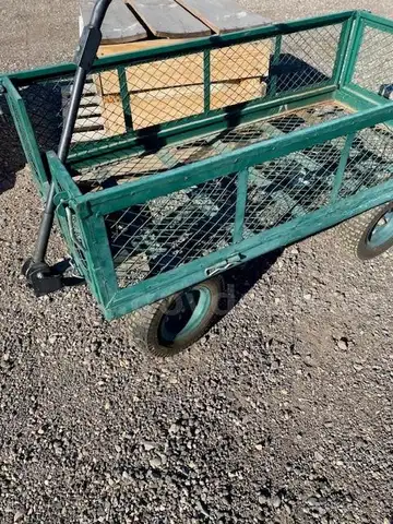 Large Green Wagon for Gardening