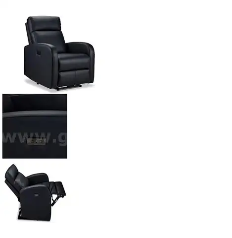 Furniture- Cole Leather Power Recliner - Like new