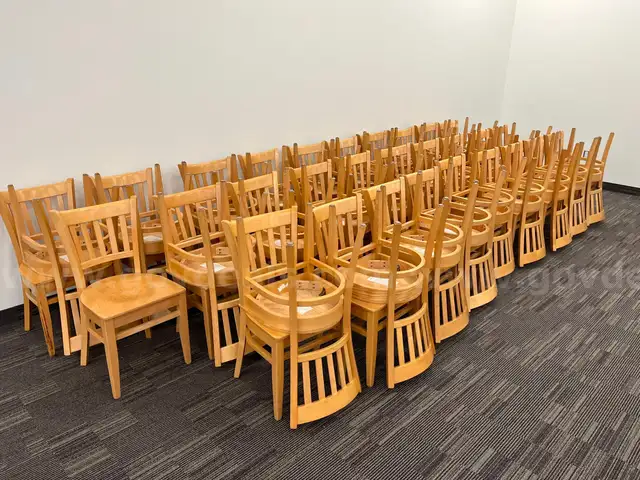 Lot of Wood Chairs