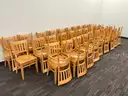 Lot of Wood Chairs