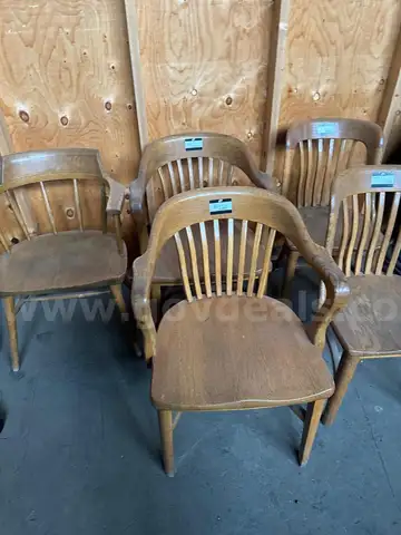Lot of Used Wooden Dining Chairs