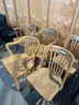 Lot of Used Wooden Dining Chairs