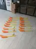Lot of Floor Hockey Sticks and Pucks