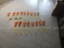 Lot of Floor Hockey Sticks and Pucks