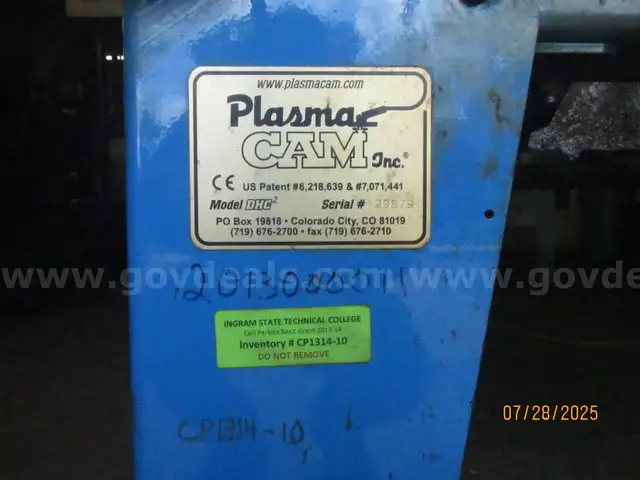 DHC2 Plasma Cam Cutting Table