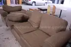 brown couch and chair