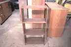 Lot of misc yellow chairs, cloth chairs. shelves, desk, cabinets,