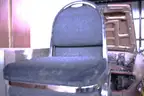 Lot of misc yellow chairs, cloth chairs. shelves, desk, cabinets,