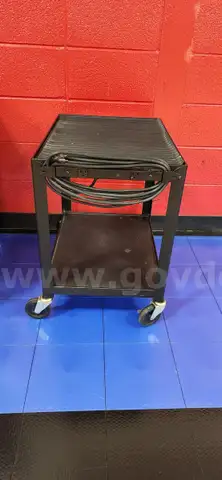 Rolling Cart with Electrical Cord