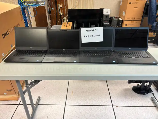 Lot of 4 - Dell Latitude Laptops