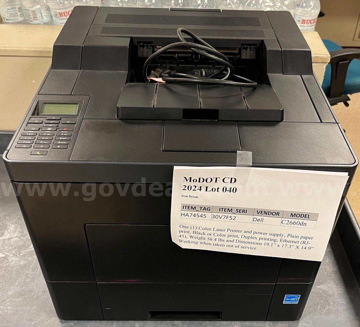 DELL C2660dn Color Laser Printer AllSurplus