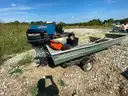 John Boat with Mercury 25hp Motor and Trailer