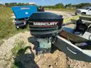 John Boat with Mercury 25hp Motor and Trailer