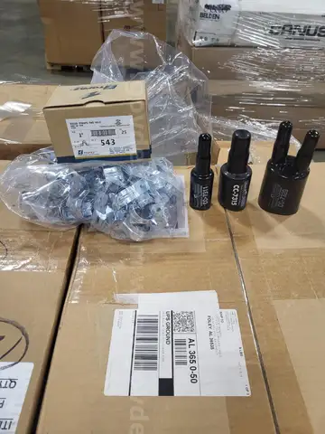 Pallet 1&#x22; Straps and Conduit Caps