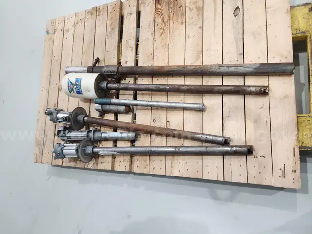 5 barrel pumps. Air operated.