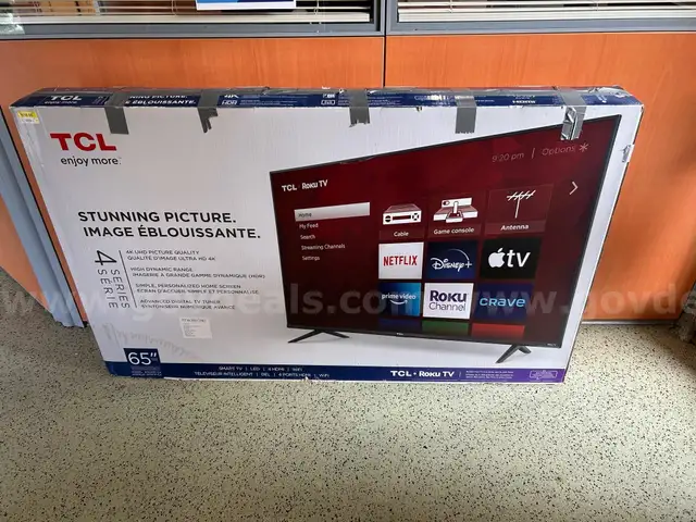 65&#x22; TCL Roku 4K HDR