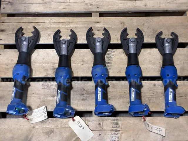 Utility Company Owned Surplus - Used SHERMAN-REILLY 6 Ton In-Line Cable Crimping Tools - SRK6X Series