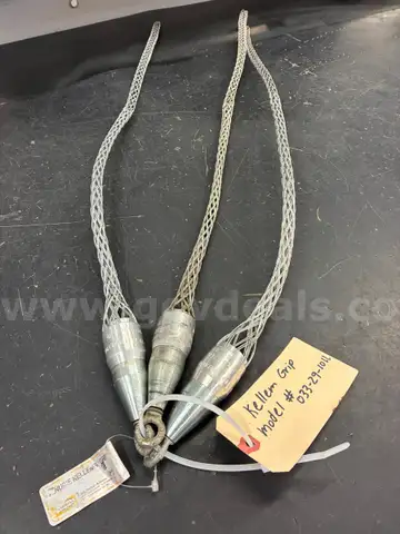 Utility Company Owned Surplus – 1 Used and 2 New Kellems Fiber Grips