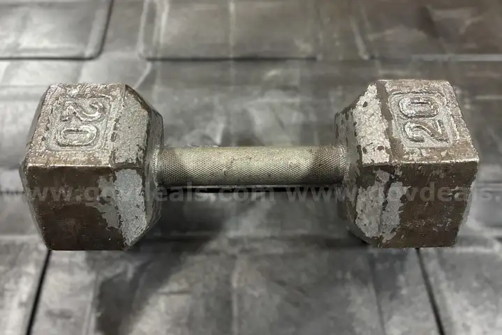 Cast Iron Hex Dumbbell - 20 lbs - Used