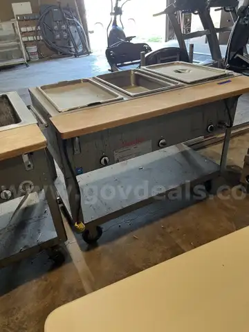 (2) 3 well hot tables